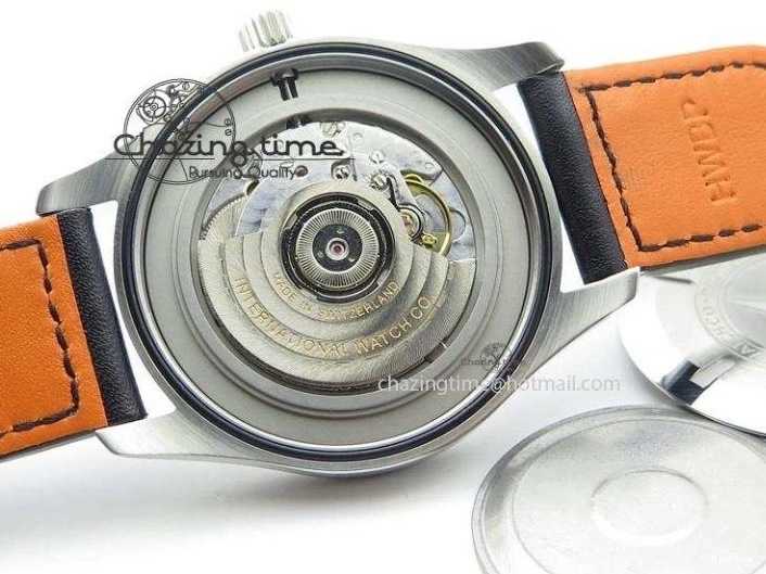 MIROTIME 0825 Fashionable Mark XVIII IW327002 V6F Best Edition White Dial On Black Leather Strap A 7312